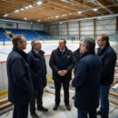 На ледовой арене спортшколы флотской столицы прошёл выездной строительный штаб